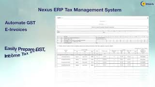 Nexus ERP Software (Accounting and Taxation) GST , Income tax Returns,invoices,tax screenshot 3