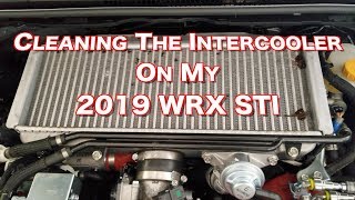 Cleaning The WRX STI Intercooler