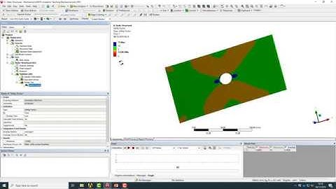 Failure analysis of a rectangular plate with a hole using ANSYS Workbench 19.1
