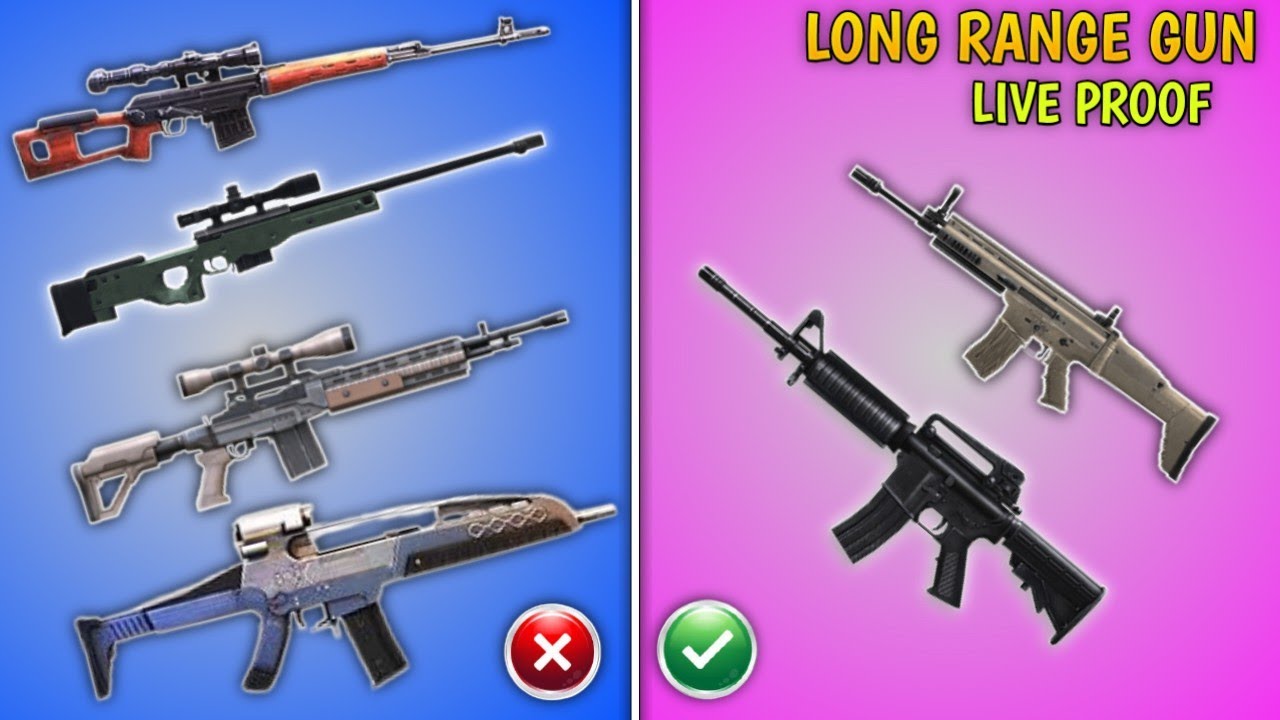 Free Fire Long Range Best Guns 2021 | Best Long Range Guns In Free Fire fire 2021