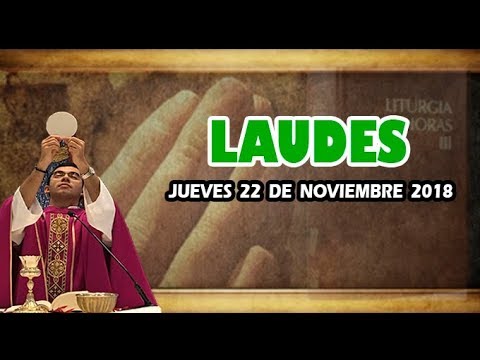 Oración de la mañana (Laudes), JUEVES 22 DE NOVIEMBRE 2018 | Padre Sam liturgia de las horas online