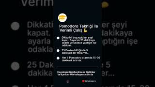 Pomodoro Tekniği İle Verimli Çalış
