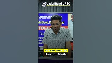 IAS & SINGER | AIR-83 | Saksham Bhatia #upsc #civilserviceexam #upscresults2024 #ias