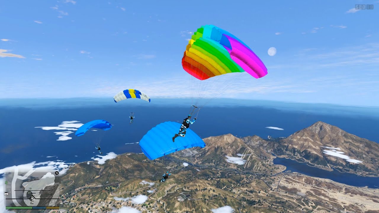 TNI AU Terjun Payung Dari Pesawat Hercules! GTA 5 Mod Polisi Indonesia