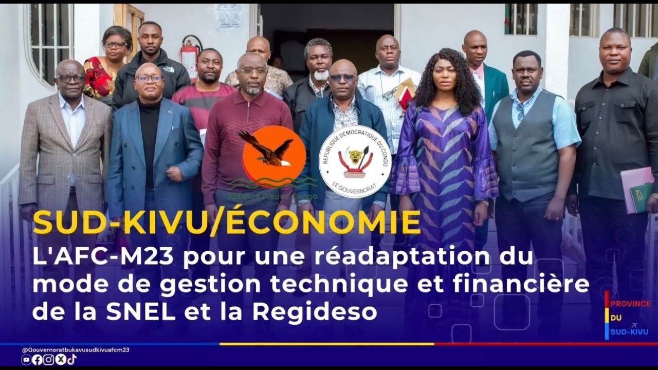 L'AFC-M23 pour une réadaptation du mode de gestion technique et financière de la SNEL et la Regideso