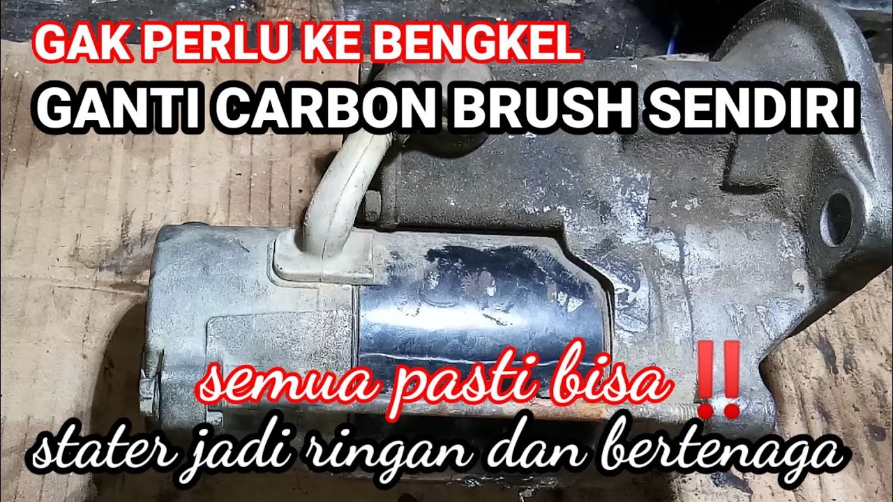 cara||ganti carbon brush stater ||isuzu||phanter