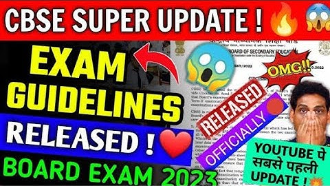 CBSE Big News-CBSE Released Exam Guidelines🔥| Exam Date Sheet | Practical Exam, Internal Assessment