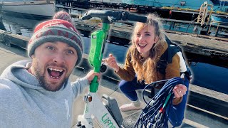 PioneerPauly and Emily Riedel Go Magnet Fishing on Seattle Docks, Find Scene of Petty Crime!