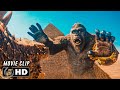 Egypt fight scene  godzilla x kong the new empire 2024 movie clip