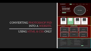 30 by 30 Challenge: Converting Photoshop PSD to Website (HTML + CSS)