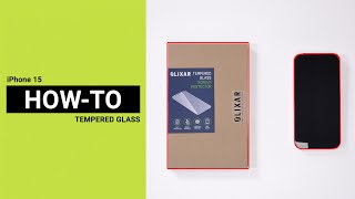 iPhone 15 Tempered Glass Screen Protector install!⚡(No bubbles!)