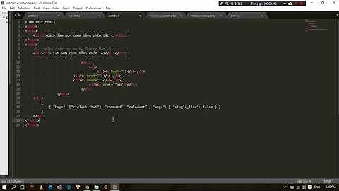 Cách làm code gọn trong Sublime Text