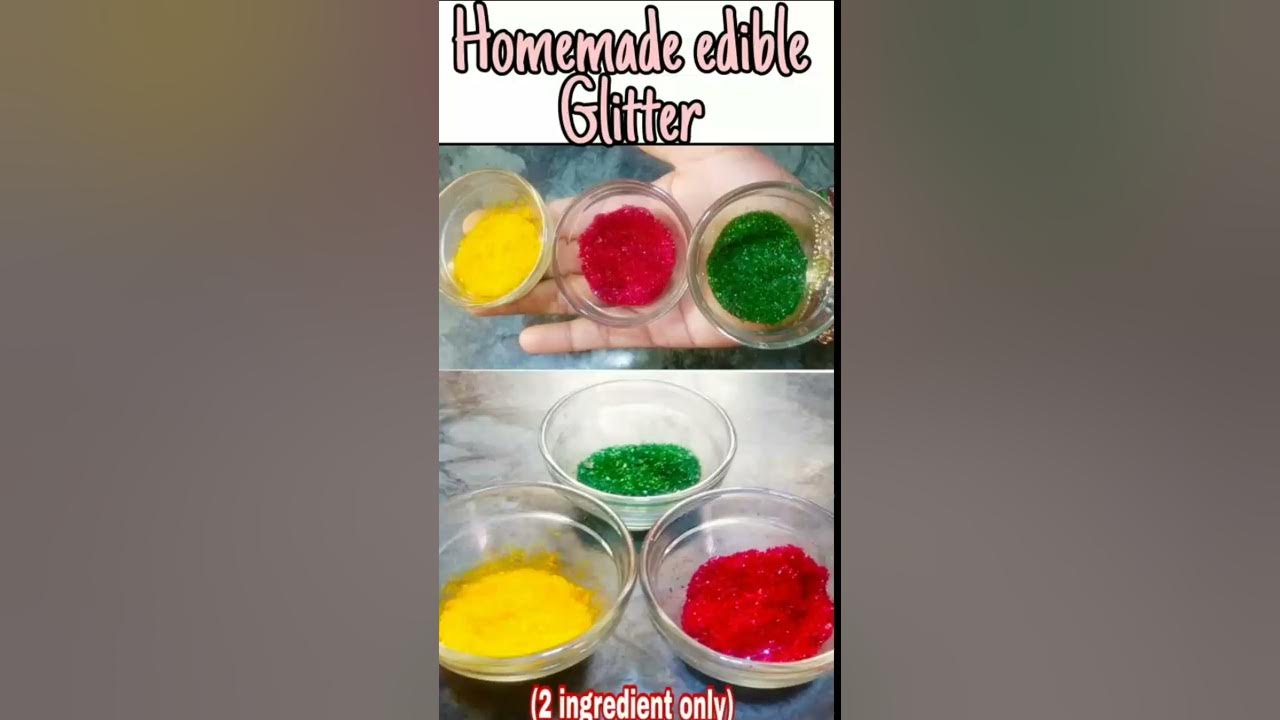 Easy 2-Ingredient Edible Glitter Recipe - Sparkle Up Your Desserts ! 