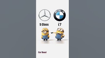 BMW i7 vs Mercedes S class funny #car #automobile #asmr #sportscar #tiktok #money #bmw #mercedes