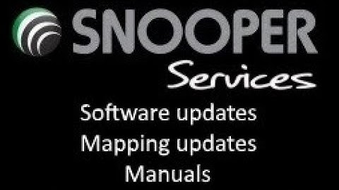 How to download camera updater software for Snooper Sat Nav