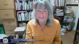 Commission on Disabilities Meeting. August 27, 2026.