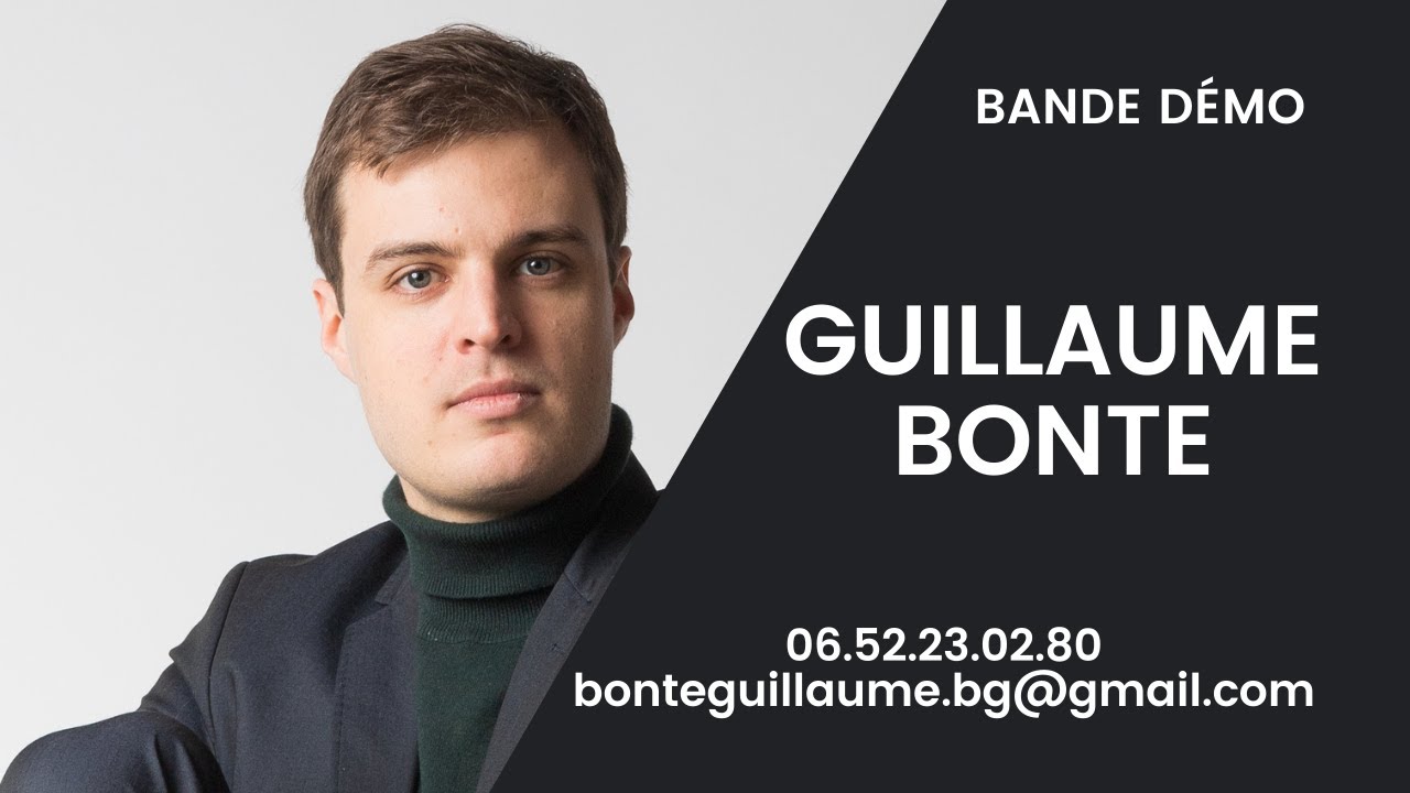 Bande démo - Guillaume Bonte