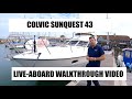 Another great liveaboard boat  walkthrough yacht  boat tour  colvic sunquest 43