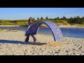 Quick & easy one person set-up!  The best portable shade anywhere