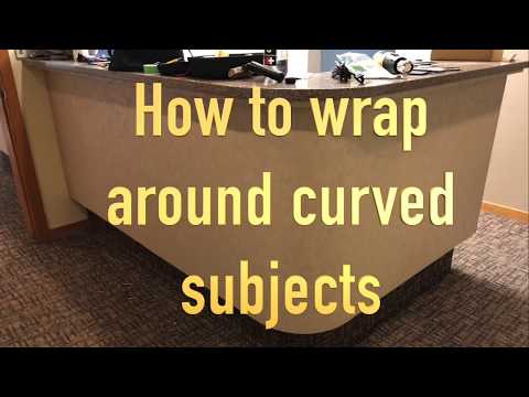 How to wrap around curved objects using the Architectural film - RM wraps