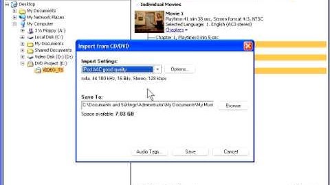 Extracting Audio from a DVD