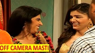 soumya surbhi preetos off camera masti on sets of shakti astitva ke ehsaas ki tellytopup