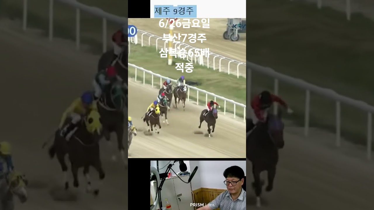 6월26일 금요일 부산 7경주 삼복승 65배 멋진 적중