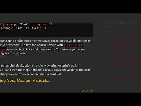 How to Handle Form Control Notifications in Angular with emitEvent: false