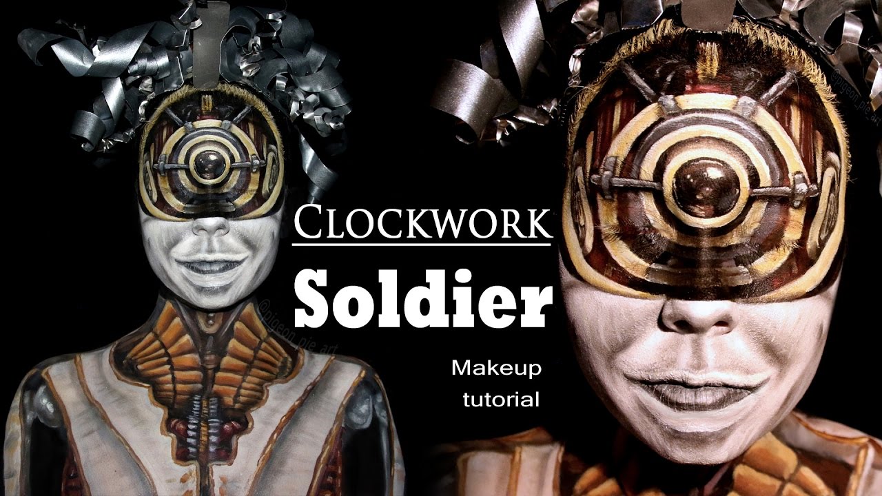 Dishonored 2 Clockwork soldier makeup tutorial YouTube