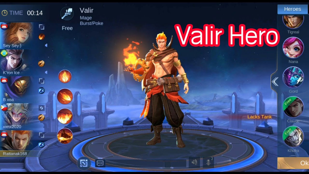  Mobile  legends  Valir  Hero Valir  mobile  legend  Top 