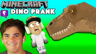 minecraft prank with dinosaur map on hobbyfamilytv