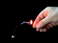 Small tesla coil sparks in slow motion