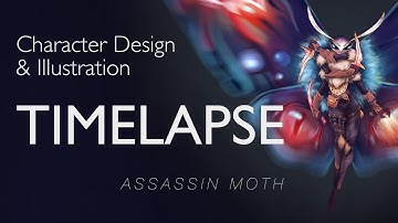 Procreate Character Design Timelapse | Assassin Moth