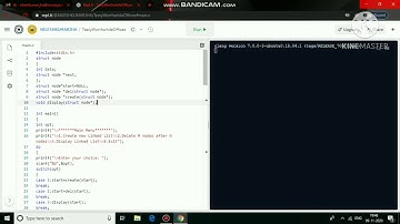 Data Structure Linkedlist Program - Delete every N nodes from the linkedlist after skipping M nodes