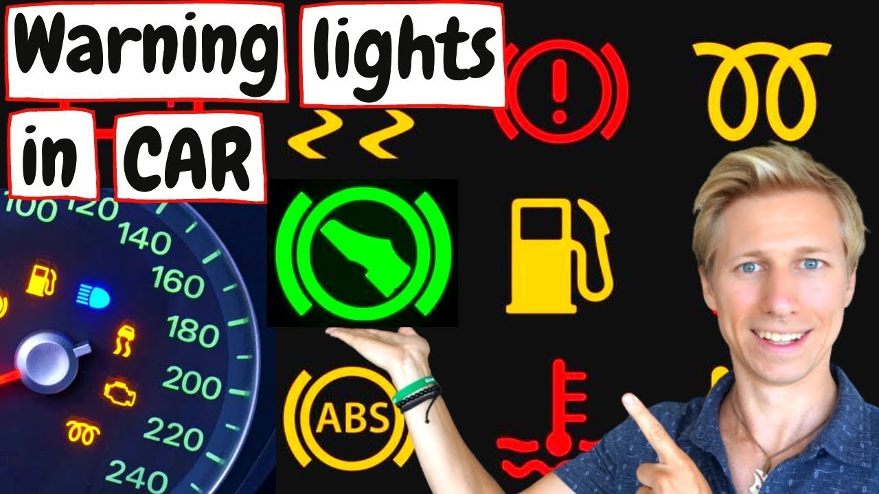Warning lights on Dashboard🚘in car {indicators}:⛔Red–Yellow