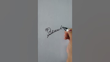 write Beautiful in cursive #shorts #learnwithnavshi #youtubeshorts #viral #beautiful #cursive