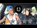 PICKED MY BOYFRIEND UP IN AN UBER UNDER DISGUISE *went terrible*