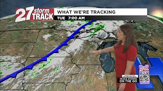 Calm and clear start to the week with rain tomorrow night