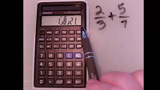 fx-260 Solar: Fraction Calculations