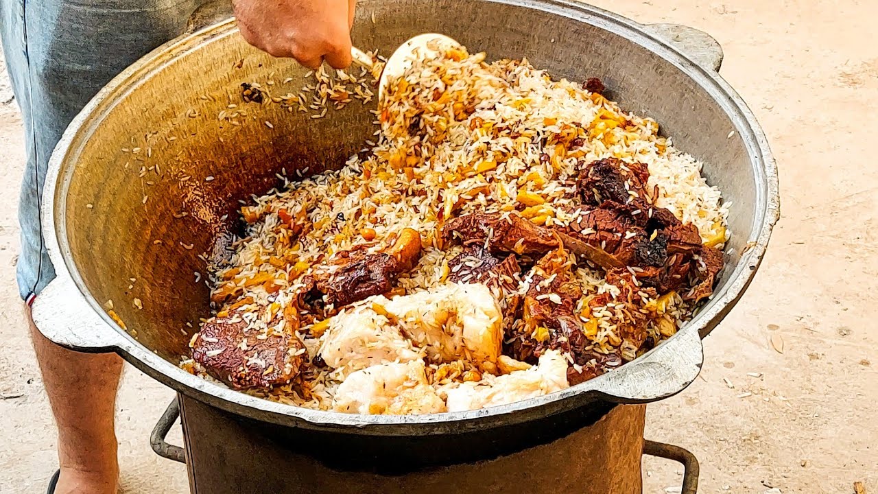 Учокда ош тайёрлаш. Тошкент оши. Ташкентский плов!