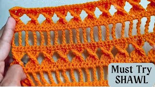: AMAZING SHAWL!!crochet pattern, YOU CANT SKIP WITHOUT TRYING