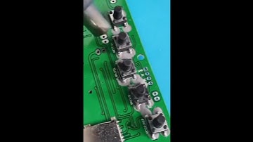 Hand soldering push button #pushbutton #shorts