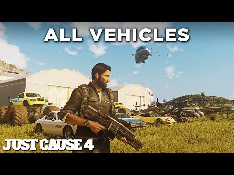 Just Cause 4 - ALL VEHICLES (Including DLCs) All Cars/Tanks/Planes/Boats/Helicopters