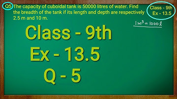 Class 9th , Ex - 13.5, Q 5 ( Surface Areas and Volumes ) CBSE NCERT