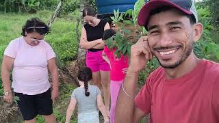 OLHA SÓ COMO FOI O NOSSO DOMINGO EM FAMÍLIA NO SÍTIO 😁 COLHEITA E DIVERSÃO 