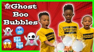 How to Make DIY Ghost BUBBLES That Don't Pop! Easy Science Experiment For Kids!