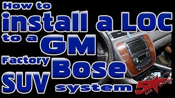 How to connect a High to Low level adapter in a GM full size SUV with a Bose system