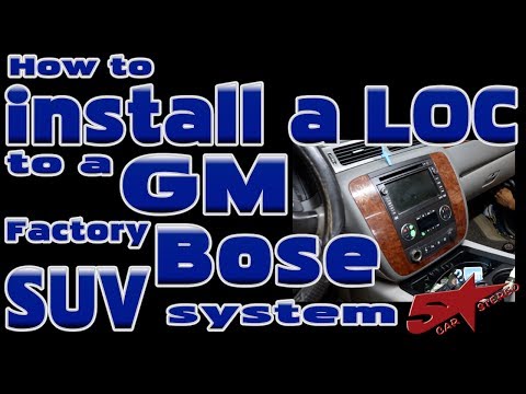 How to connect a High to Low level adapter in a GM full size SUV with a Bose system