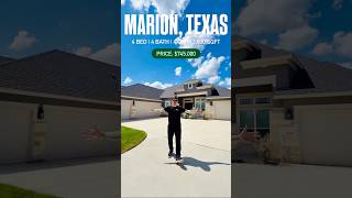 $745K Marion Texas Home Tour! 🏡 3,800 SqFt   4 Beds   4-Car Garage   Game/Media Room Near SATX!