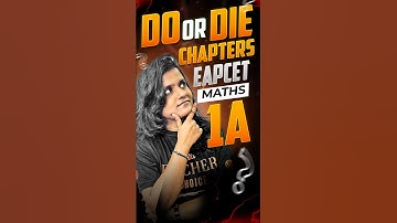 EAPCET MATHS chapters to do 💯✅ #vedantutelugu #eapcet #jee